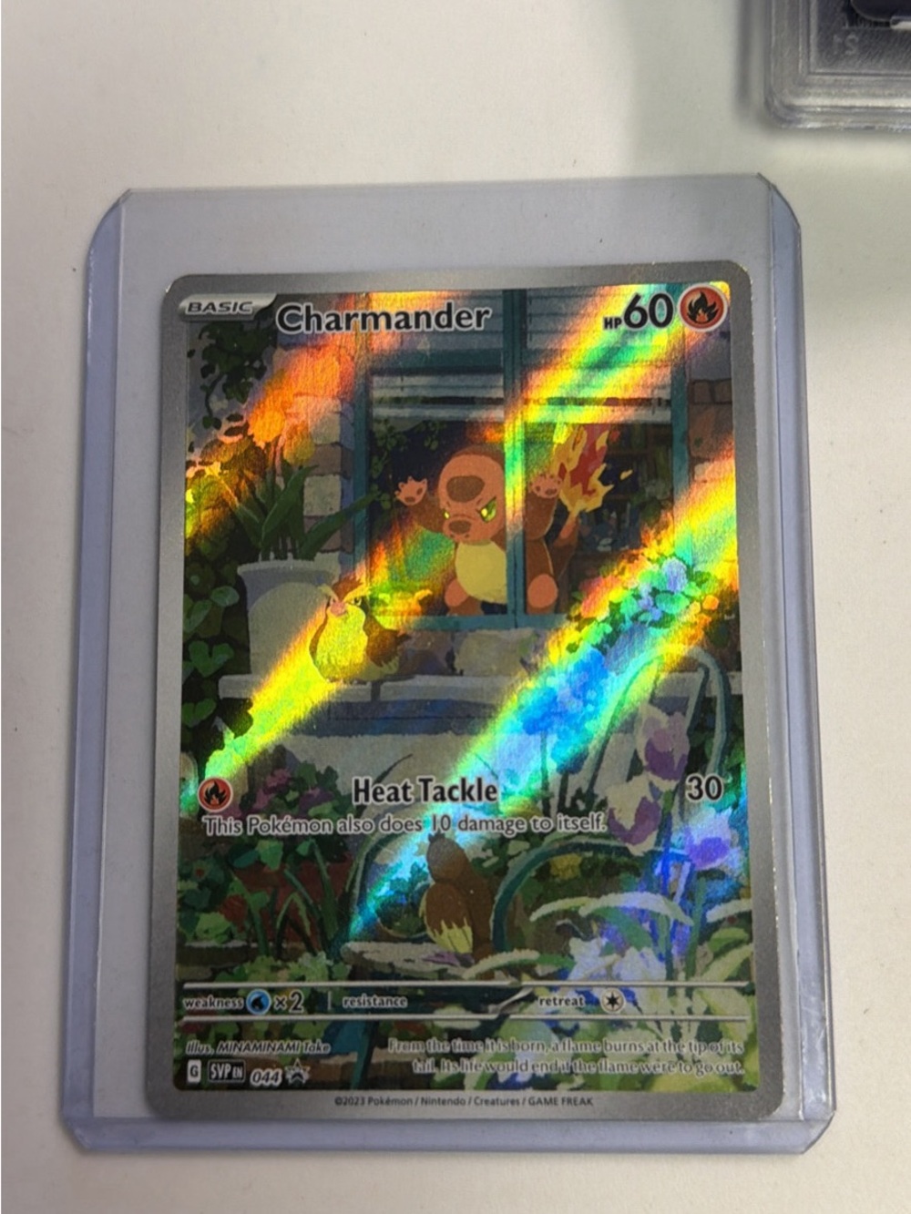 Charmander Holo Pokémon Card - Bright Rainbow Foil